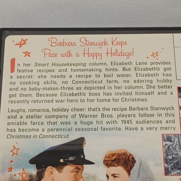 Christmas in Connecticut DVD Tested Works and Recommended Classic - Picture 3 of 6